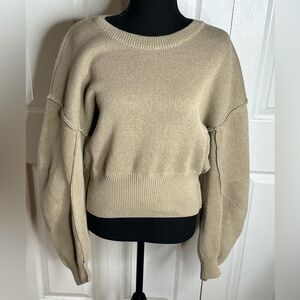 Zara Cozy Beige Knit Sweater